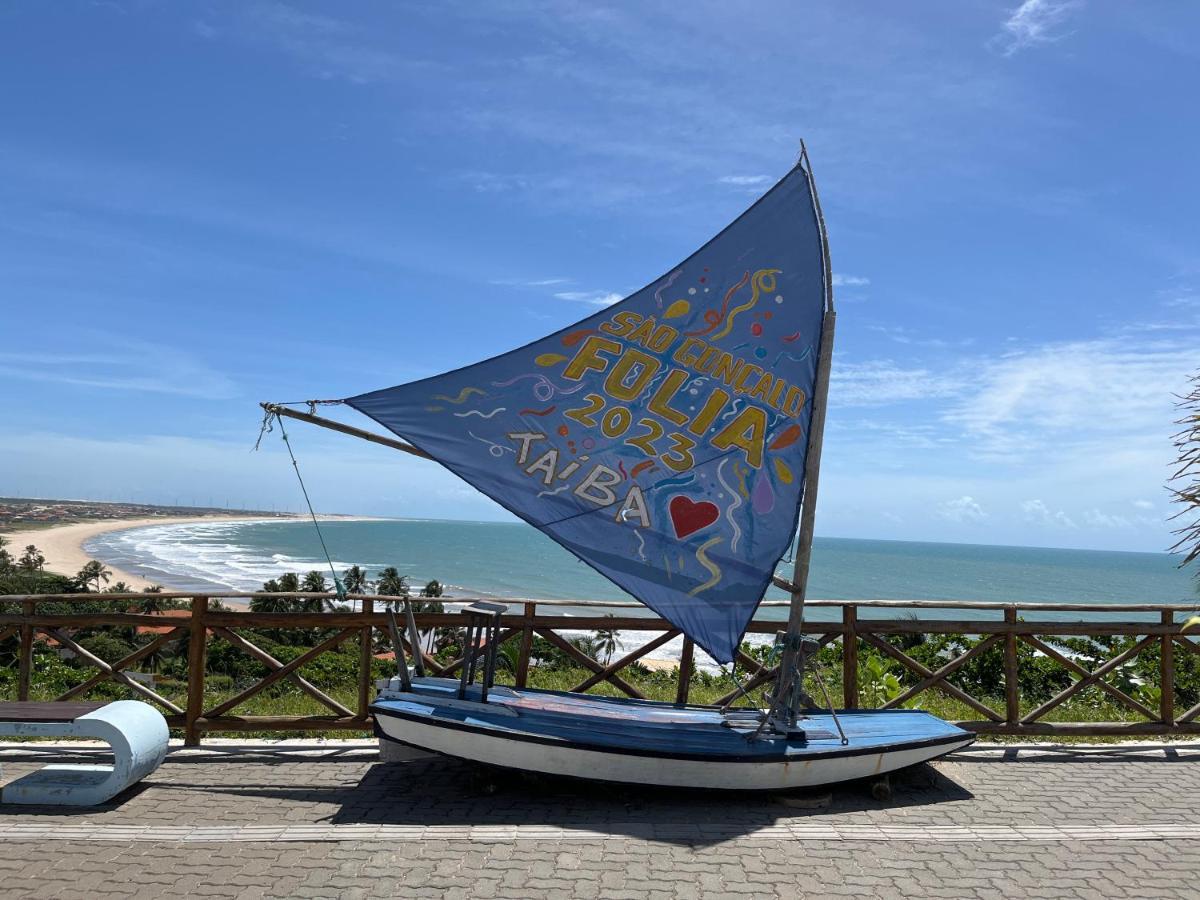 Flat Praia Da Taiba - Com Vista Mar Zewnętrze zdjęcie
